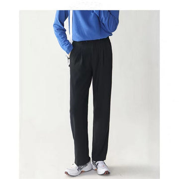 Aidase 2021 Men's Fashion Trend Loose Straight Pants Light Business Trousers Button Casual Pants Black/brown Color Popular Suit Pants aidase-shop